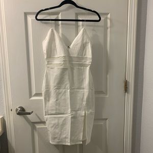 White fashion nova tight dress